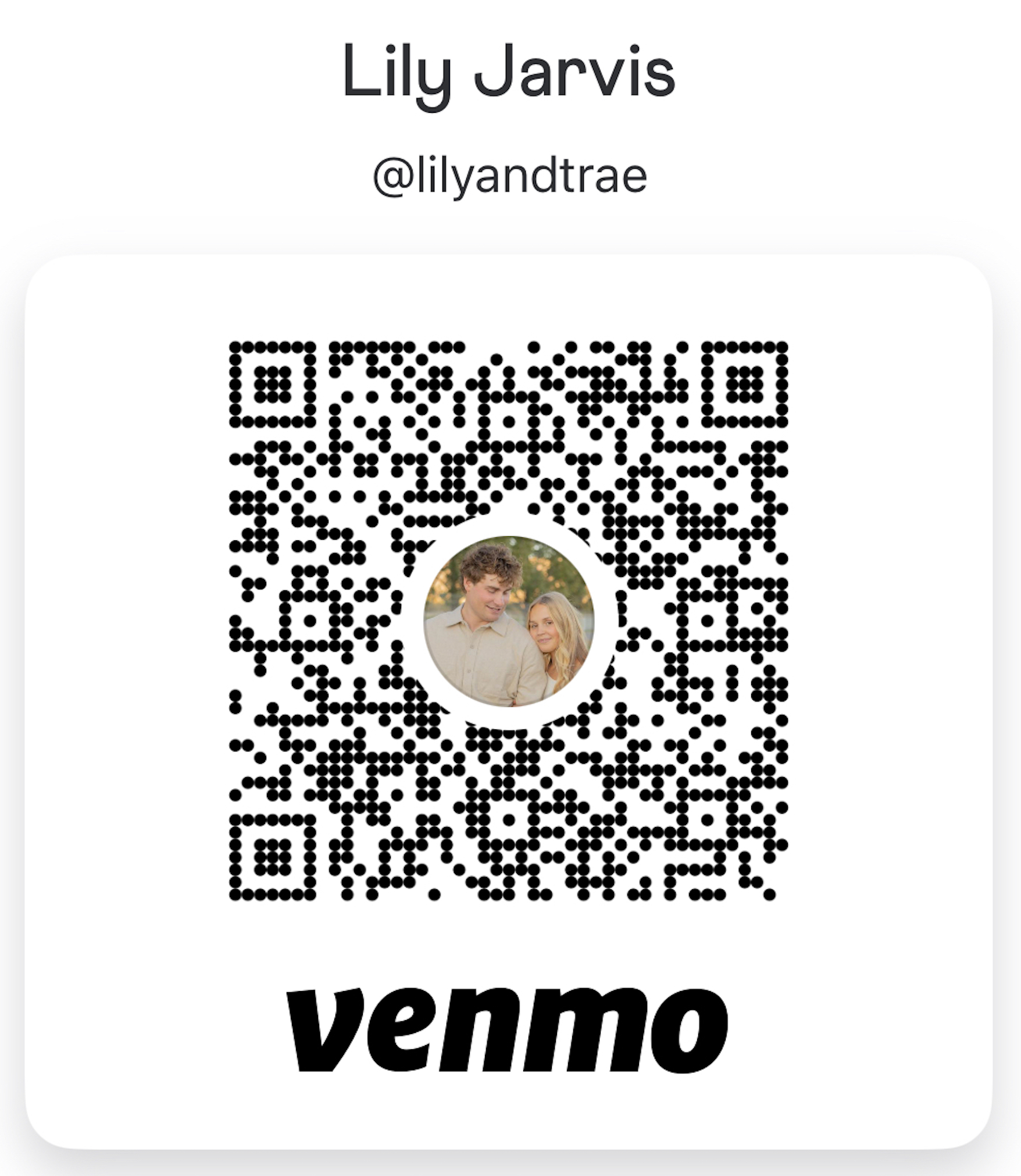 Lily and Trae Venmo